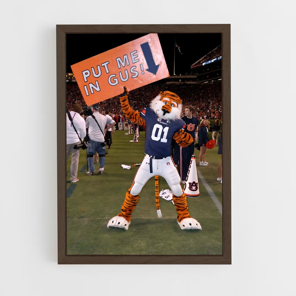 Poster Auburn de tigers – affiche Basketball (vue 5)